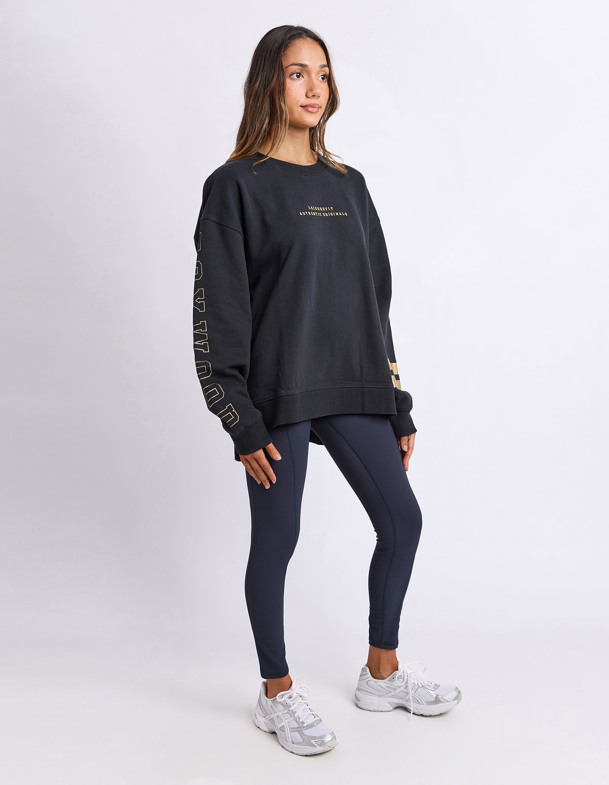 Foxwood Metallic Origin Crew Black