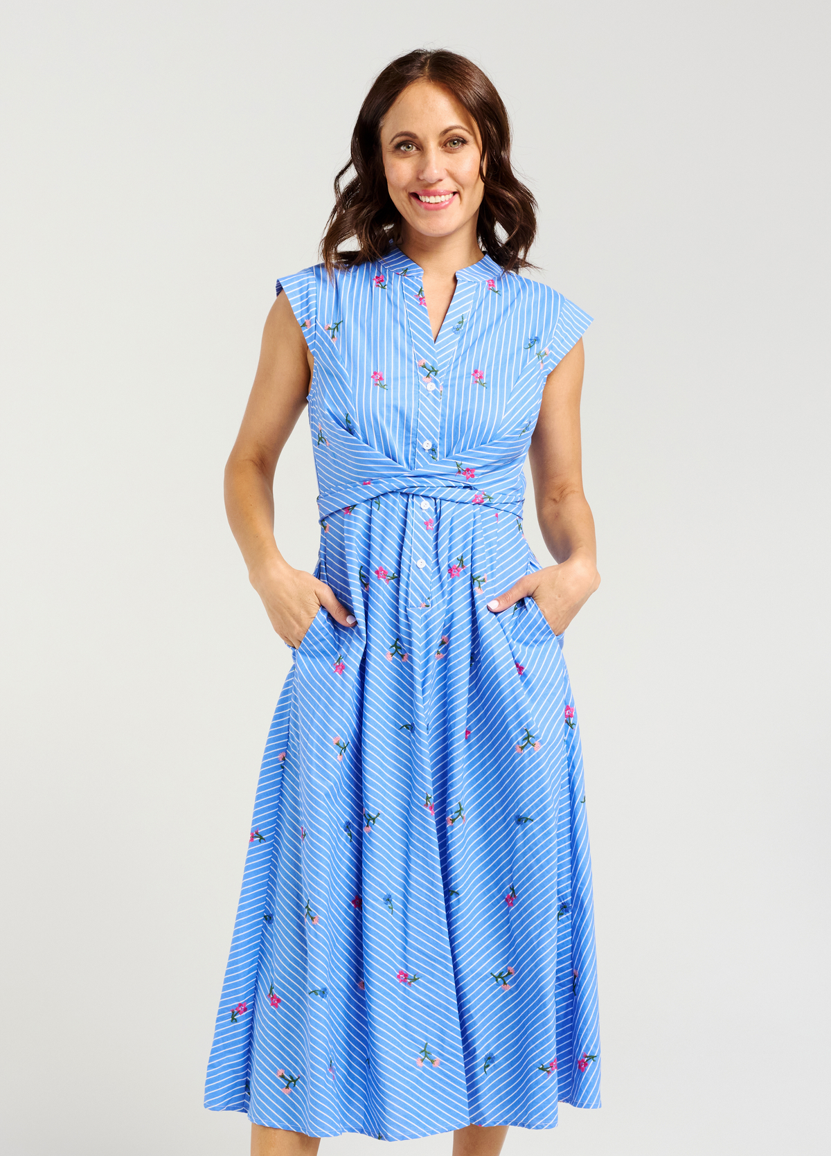 Zafina Mila Dress Spring Stripe