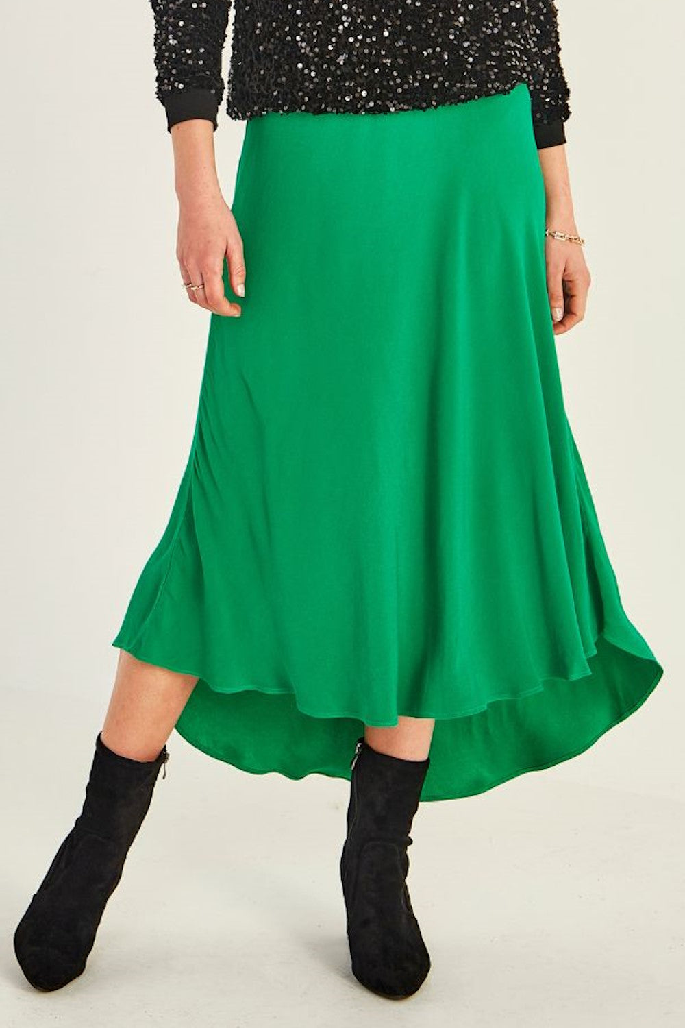 Lemon Tree Lauren Skirt Green ROSSELLINI SHINE