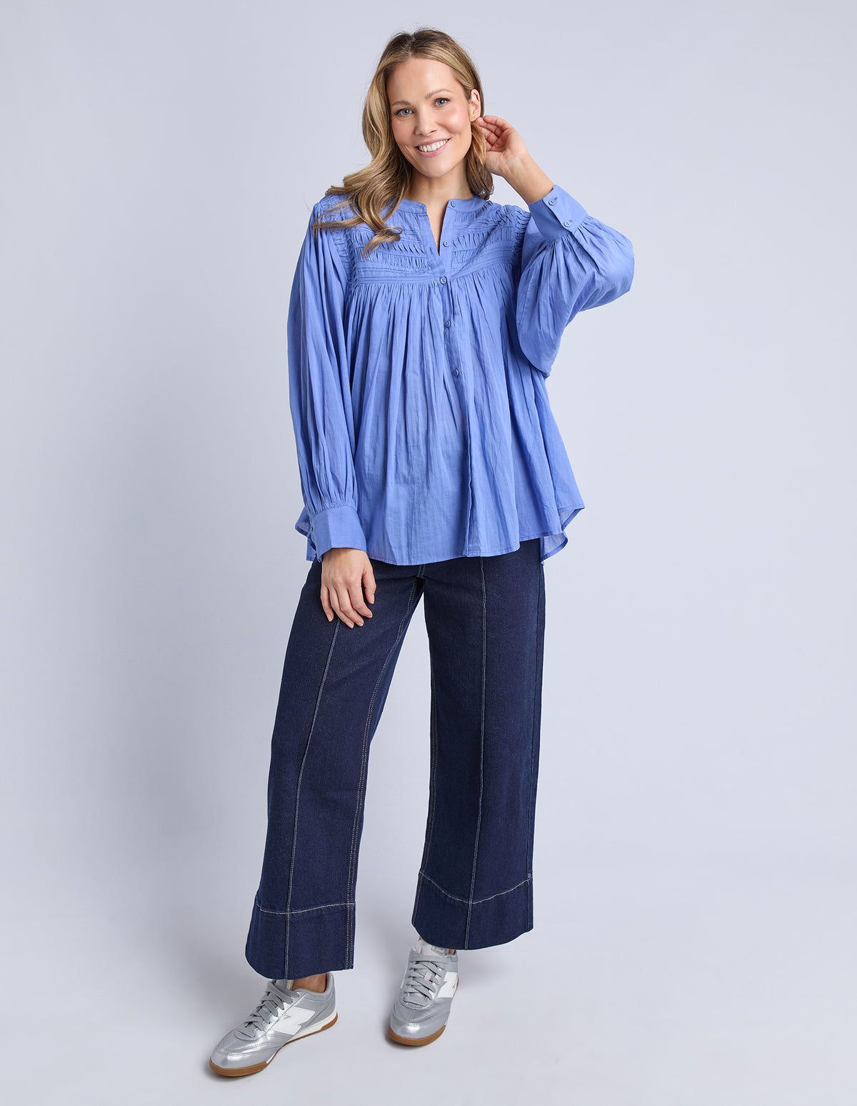 Elm Montana Blouse Cornflower
