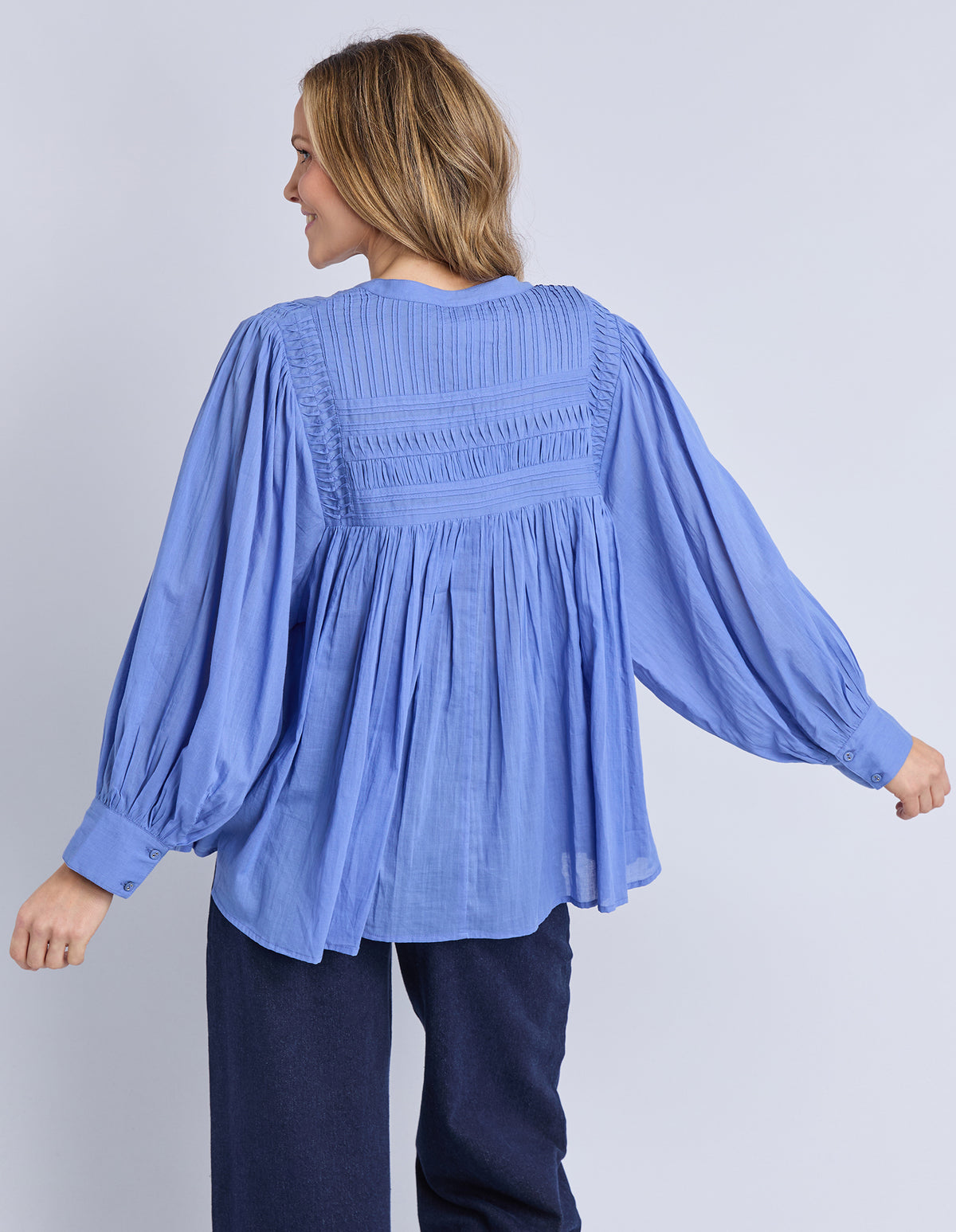 Elm Montana Blouse Cornflower