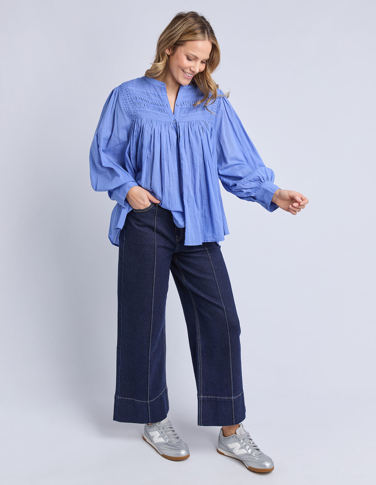 Elm Montana Blouse Cornflower