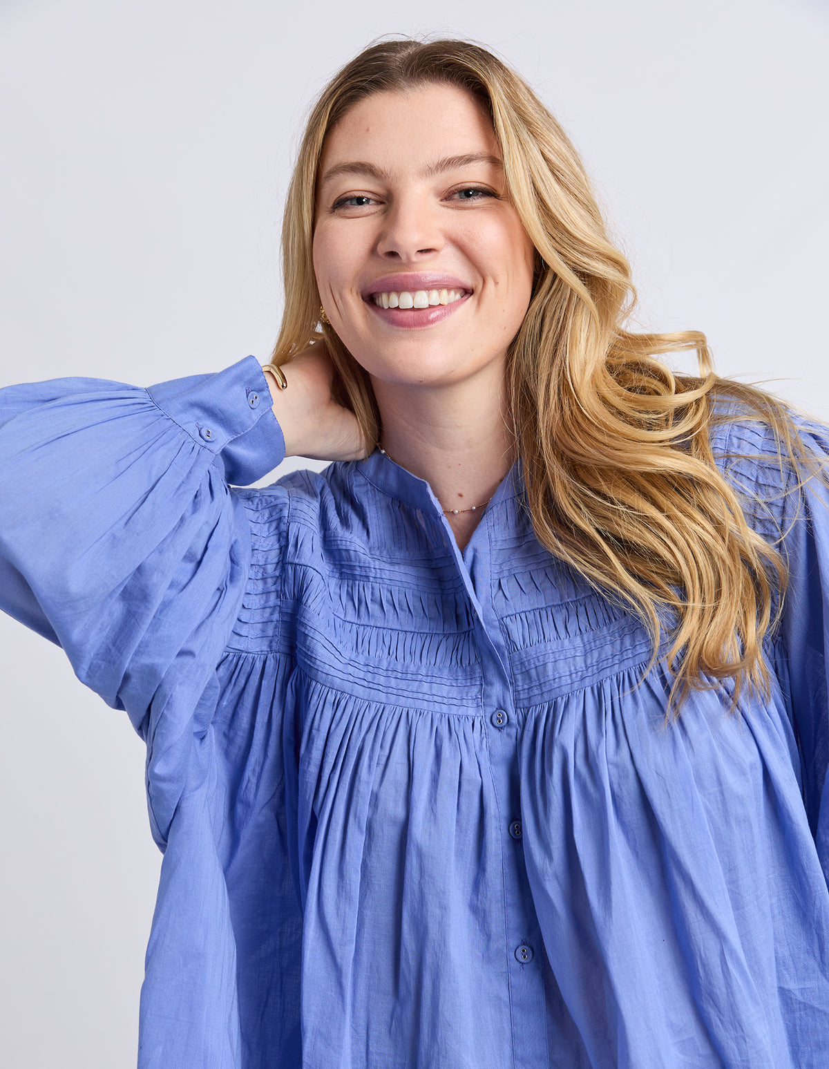 Elm Montana Blouse Cornflower