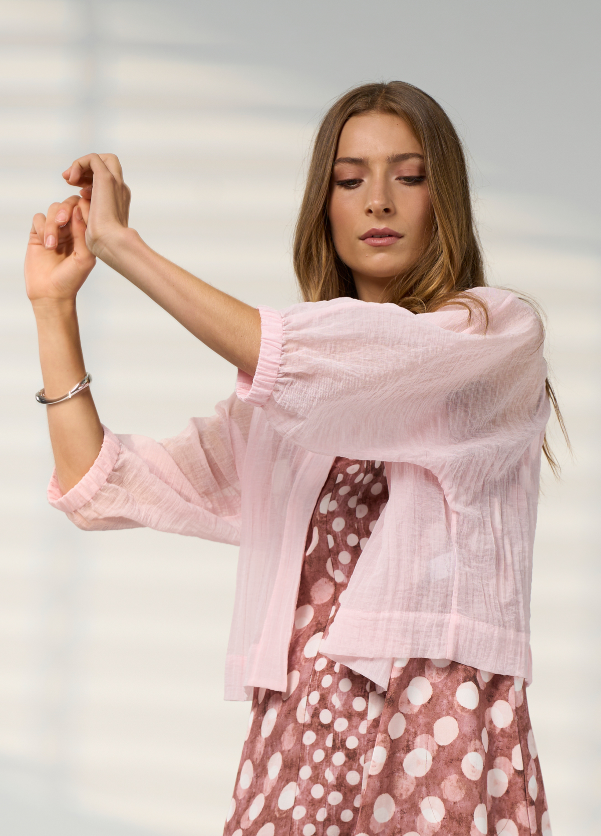 Madly Sweetly Frame Jacket Blush