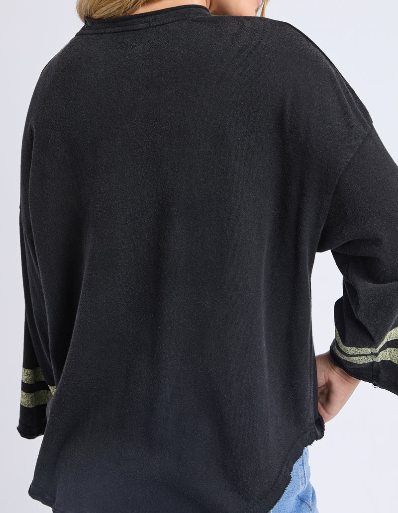 Foxwood Ninety Five L/S Tee Washed Black