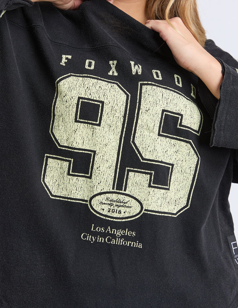 Foxwood Ninety Five L/S Tee Washed Black