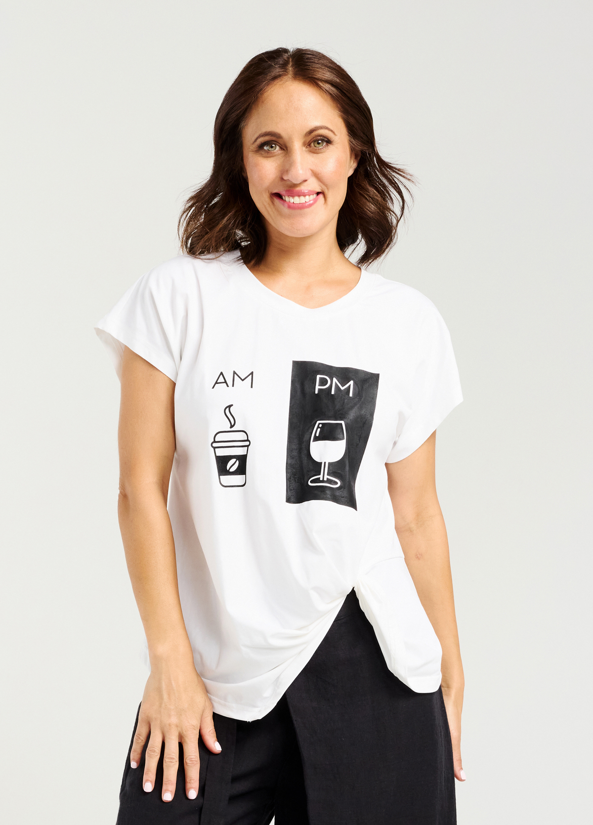 Zafina Nora Top White