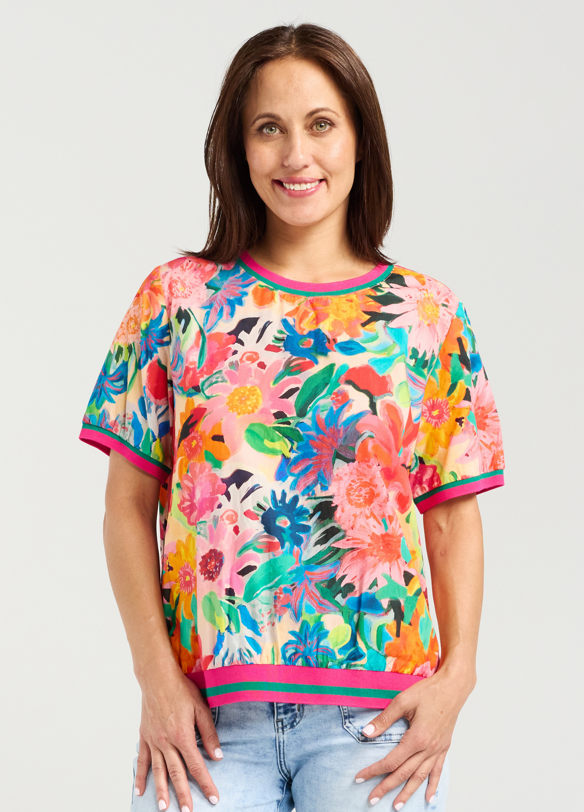 Seduce Zoe Top Tropic Garden