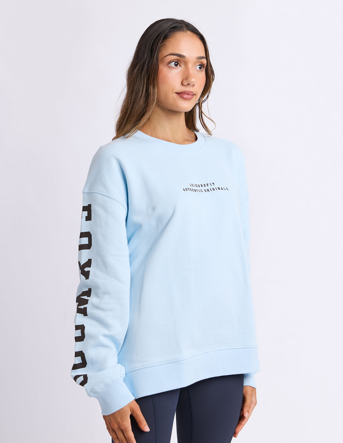 Foxwood Origin Crew -Light Blue/Coffee Bean