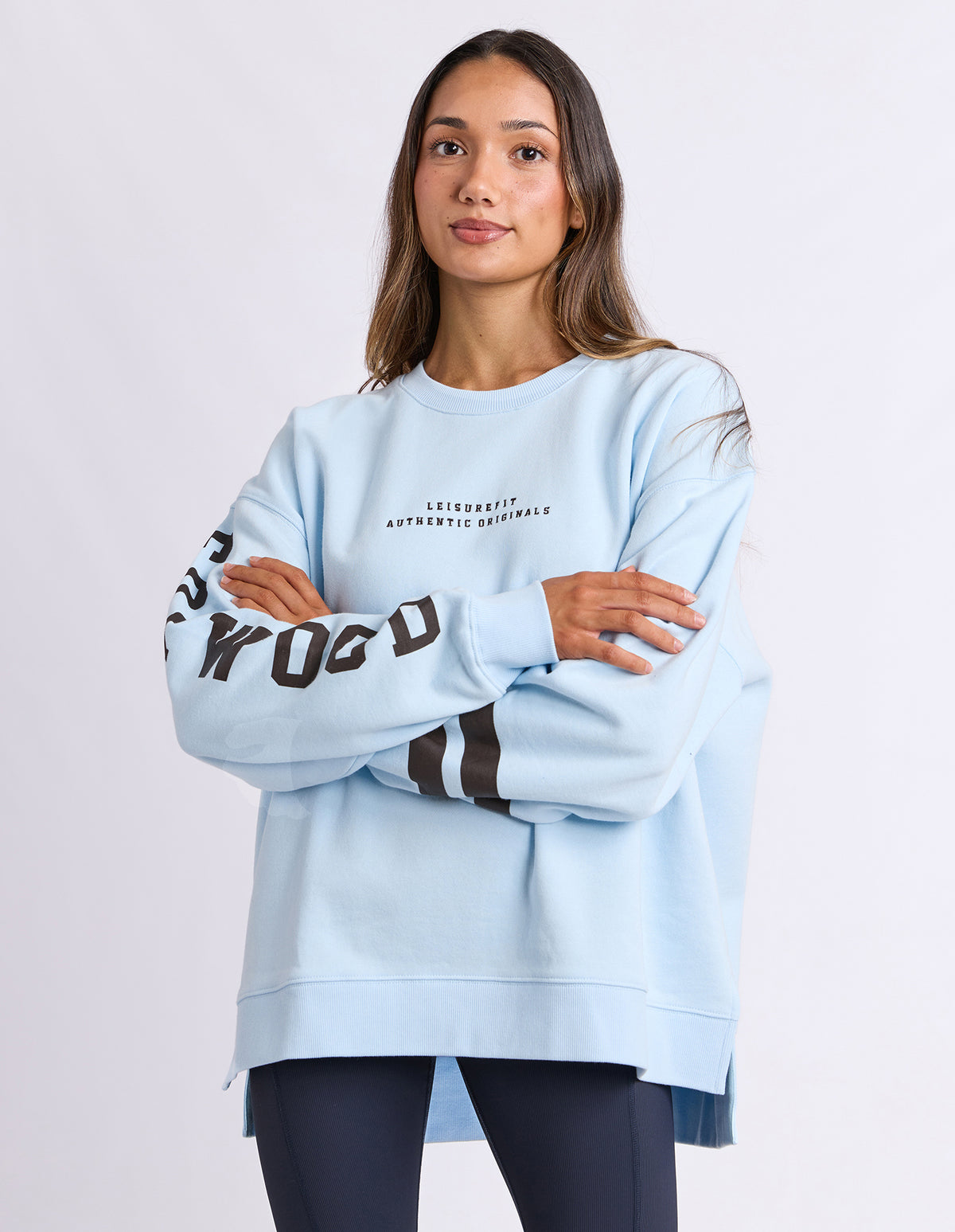 Foxwood Origin Crew -Light Blue/Coffee Bean