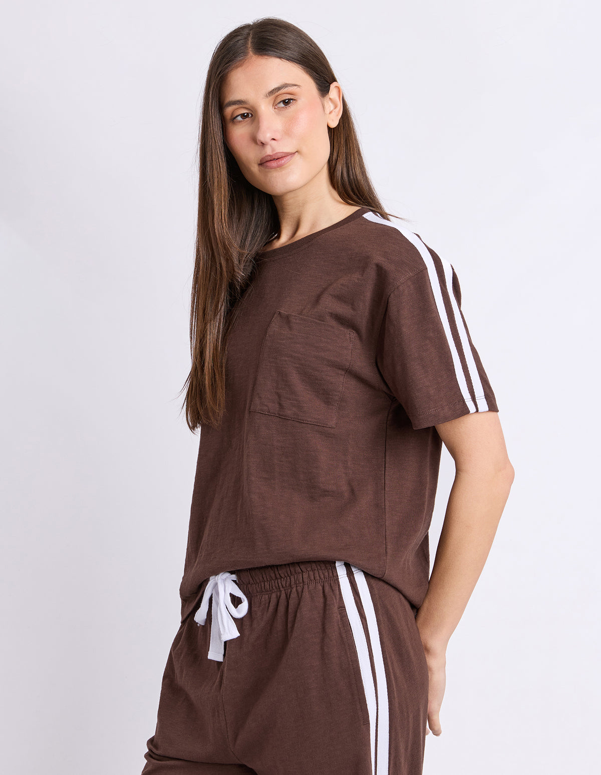 Foxwood Power Tee Chocolate