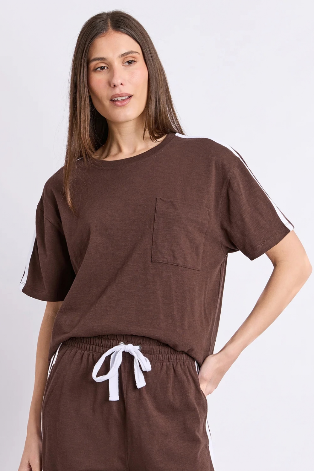 Foxwood Power Tee Chocolate