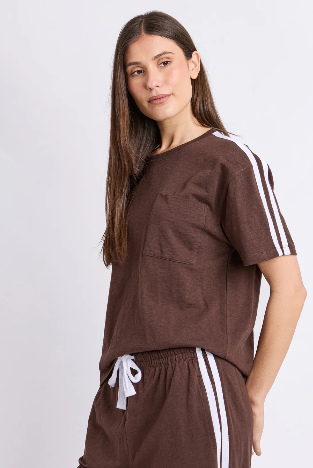 Foxwood Power Tee Chocolate