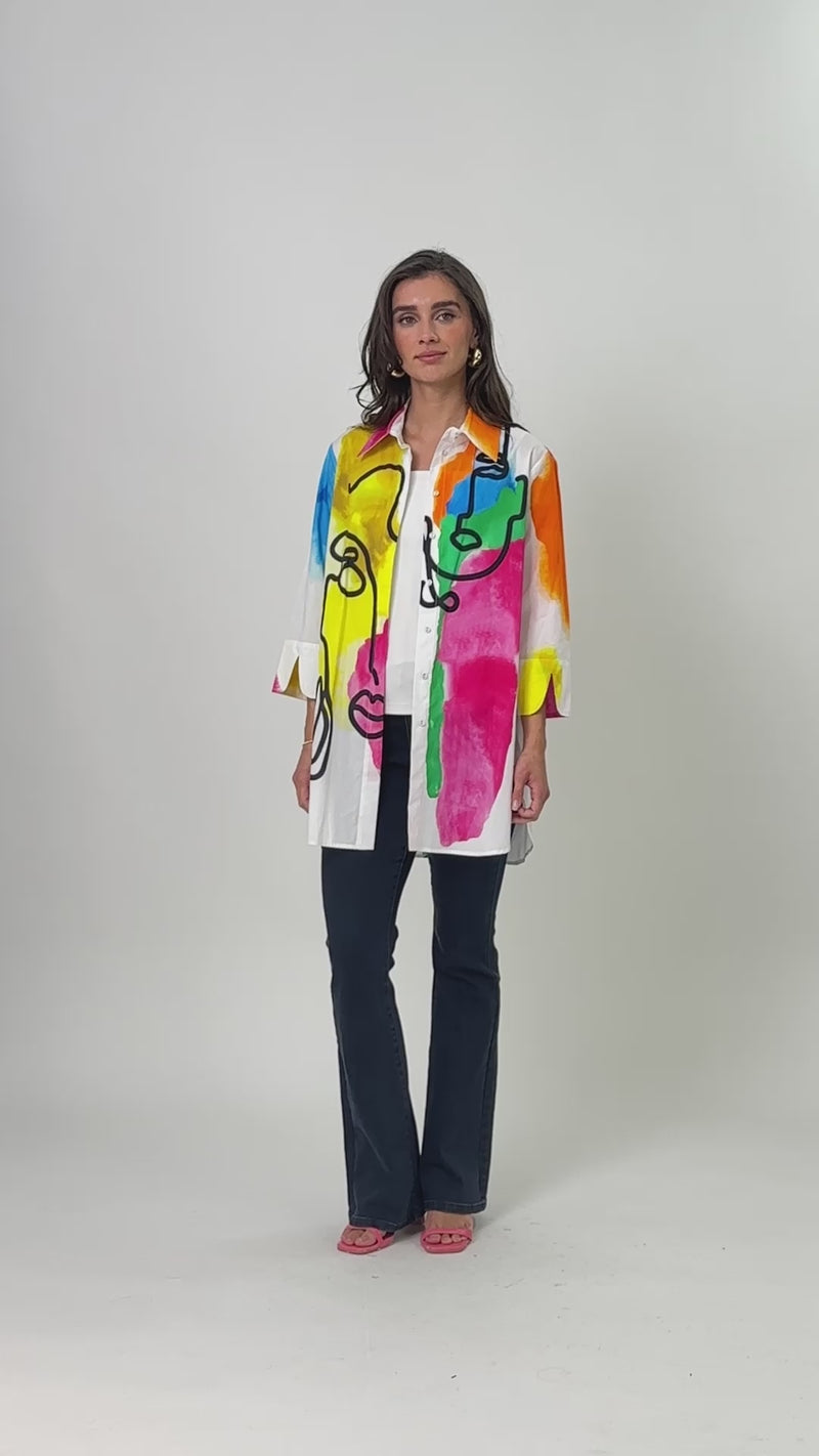 Frank Lyman Abstract Blouse