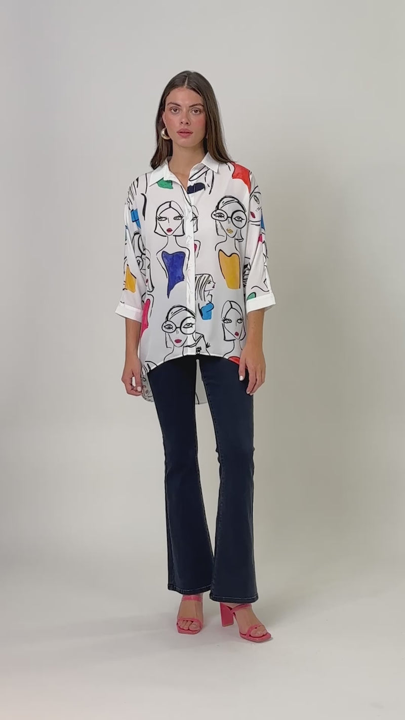 Frank Lyman Graphic Print Blouse