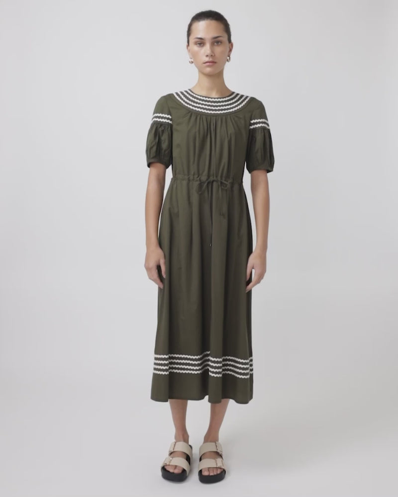 Sylvester Ric Rac Dress Olive