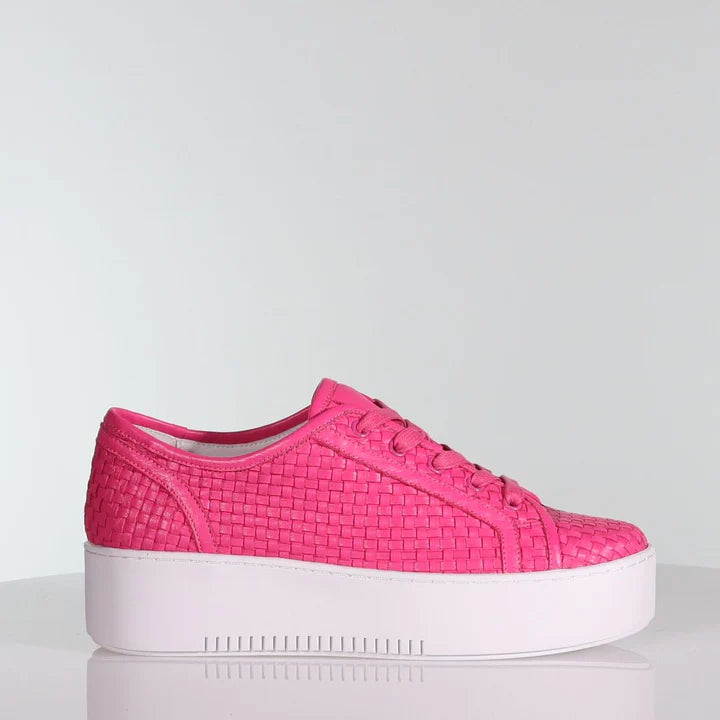 Hot pink slip sales on sneakers