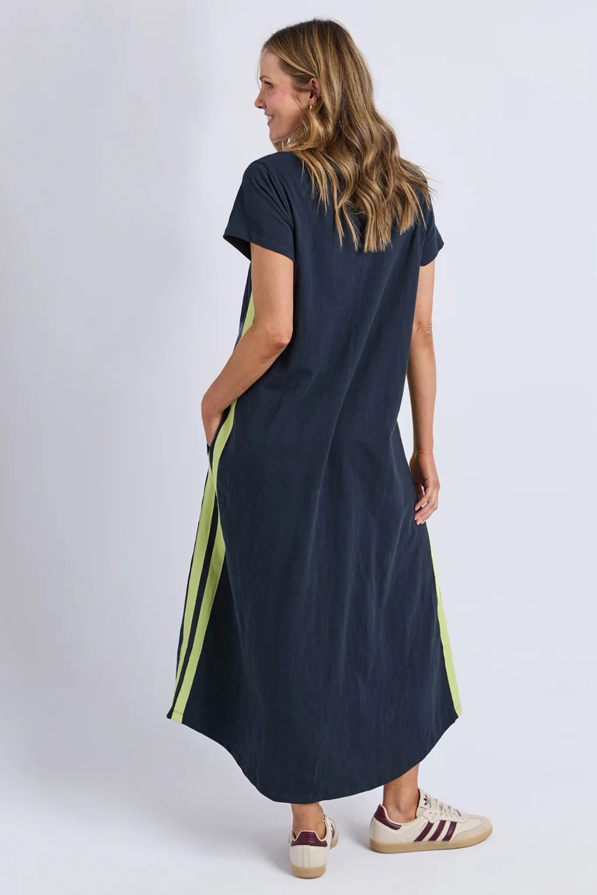 Foxwood Recovery Dress - Navy / Neon Lemon