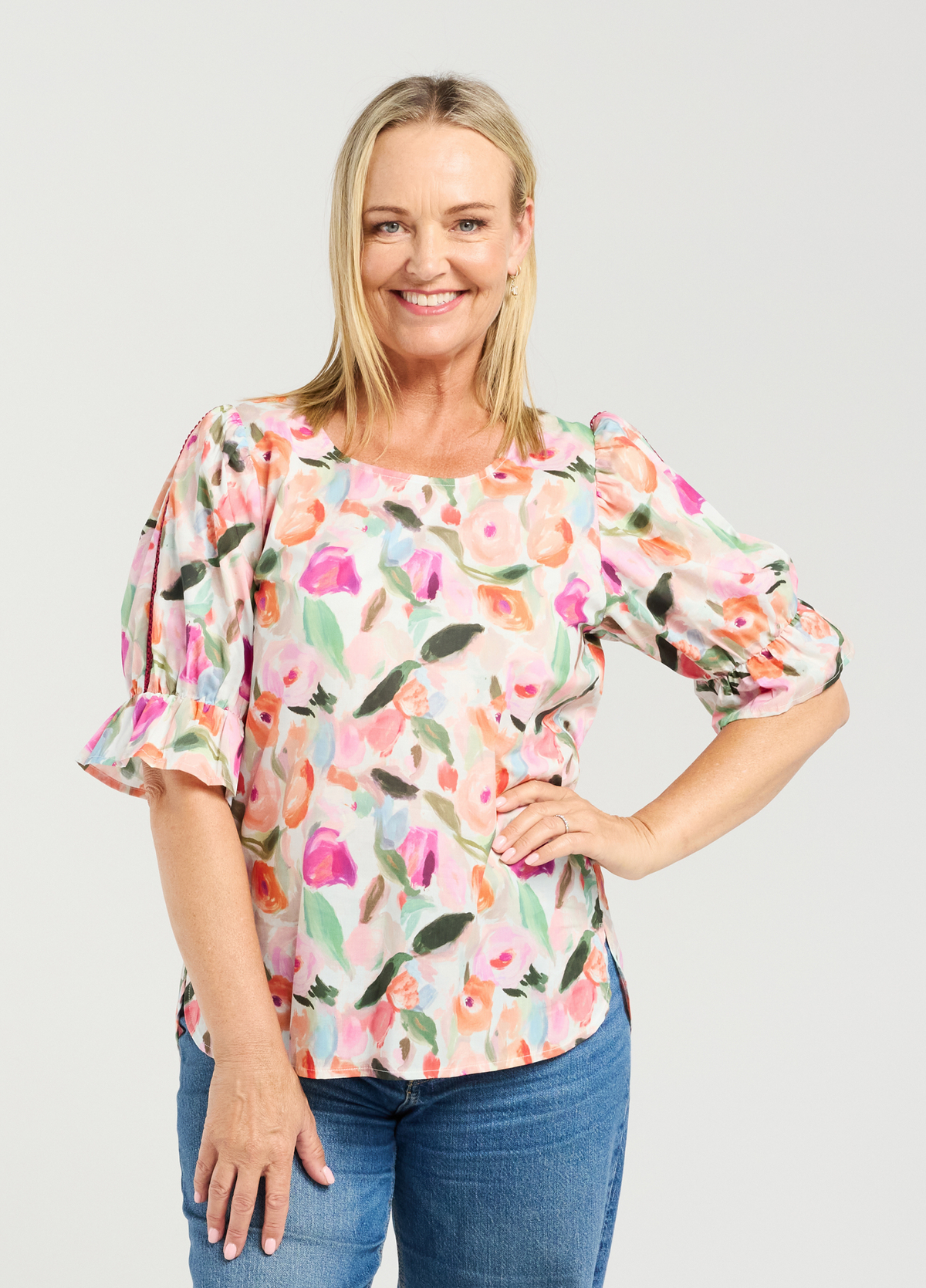 Seduce Sadie Top Soft Bloom