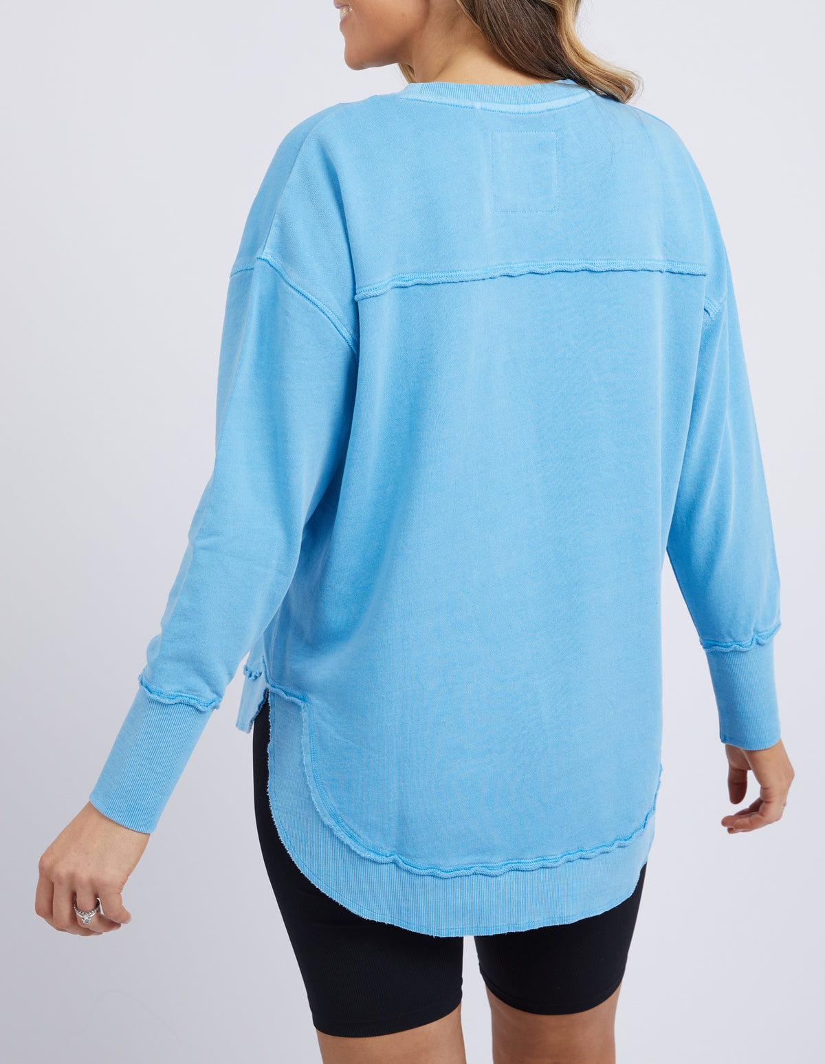 Foxwood Simplified Metallic Crew - Bright Blue