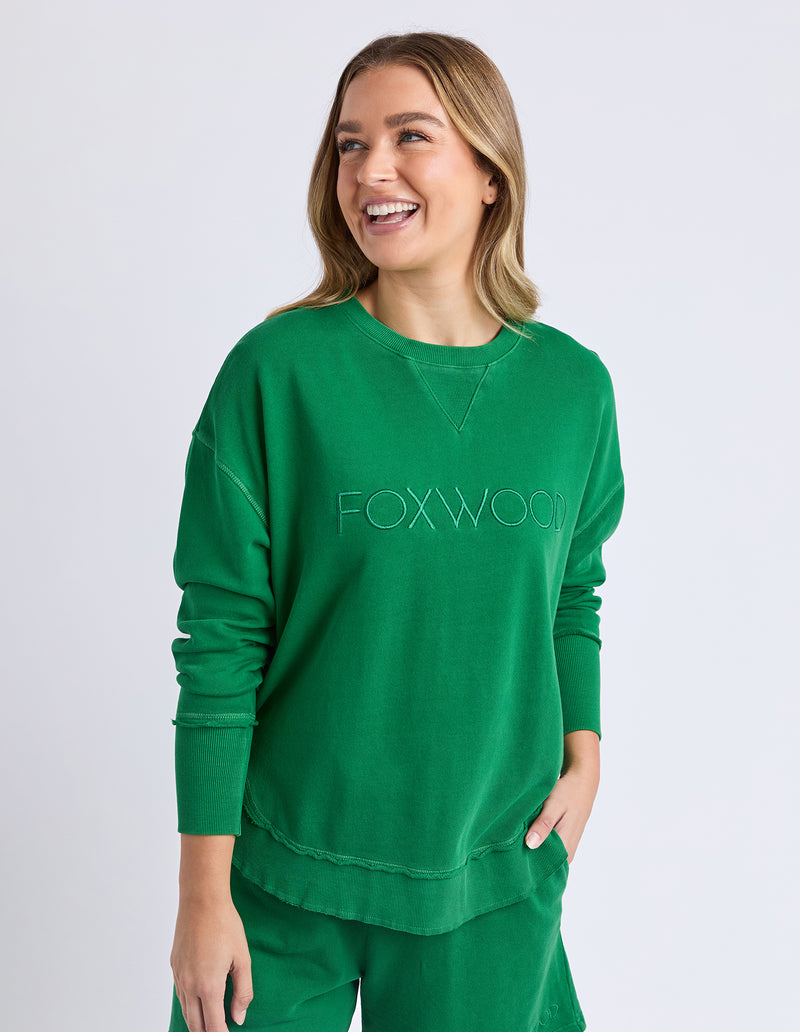 Foxwood Simplified Crew-Summer Green