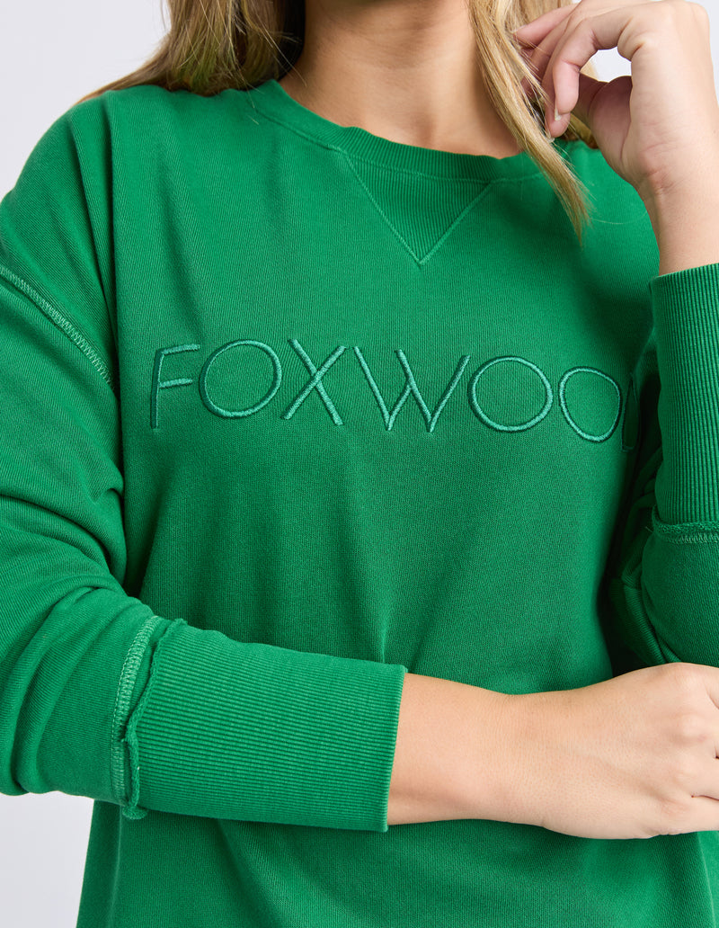 Foxwood Simplified Crew-Summer Green