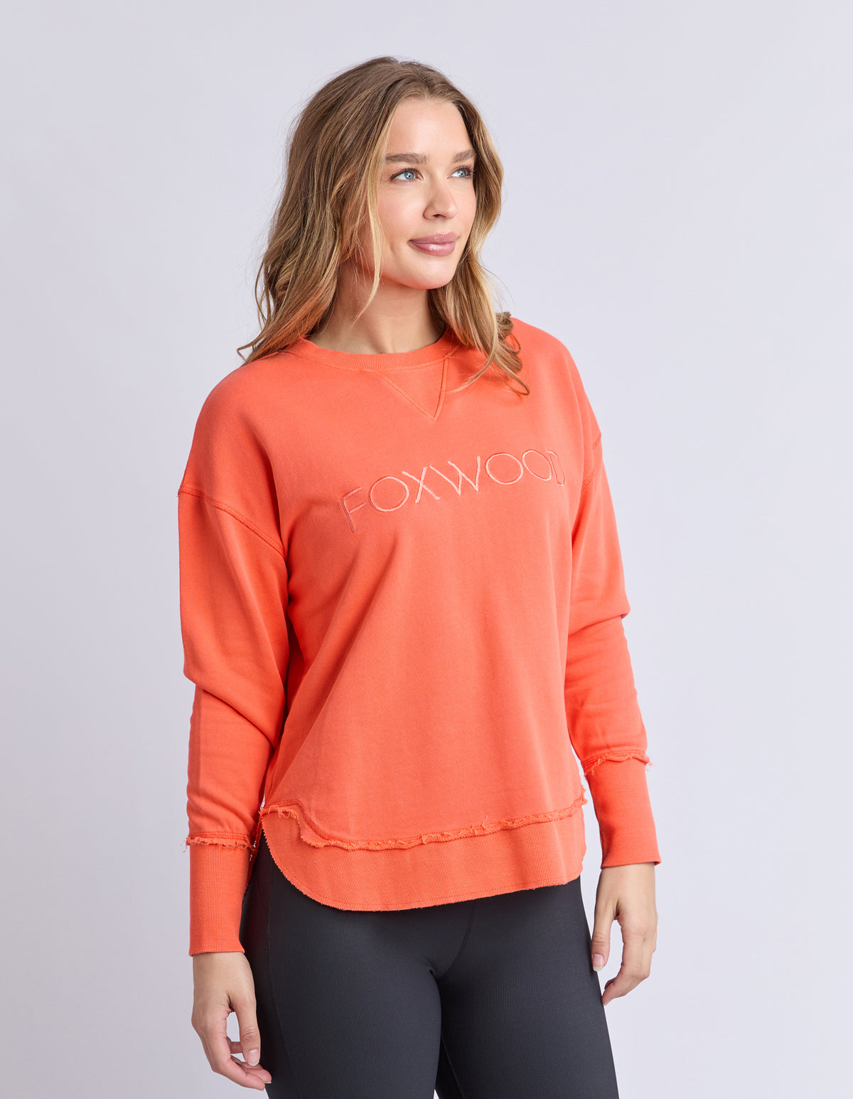 Foxwood Simplified Crew - Orange Red