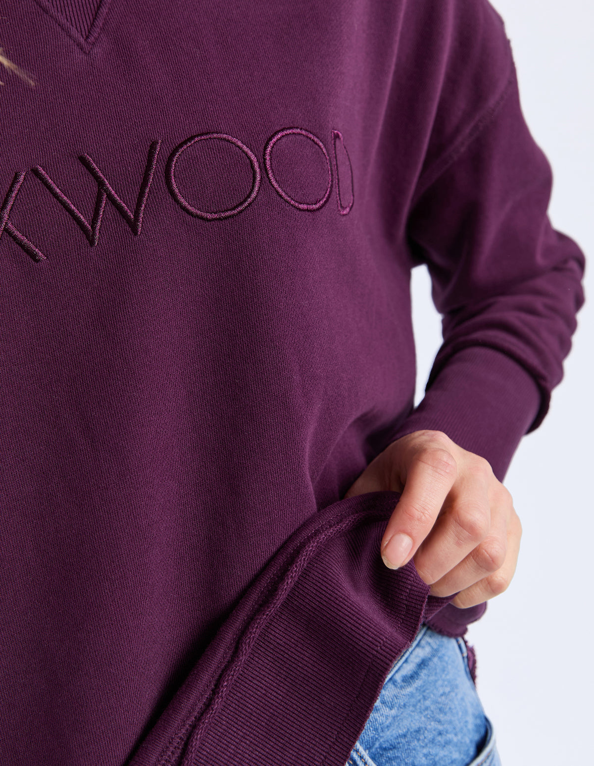 Foxwood Simplified Crew - Plum