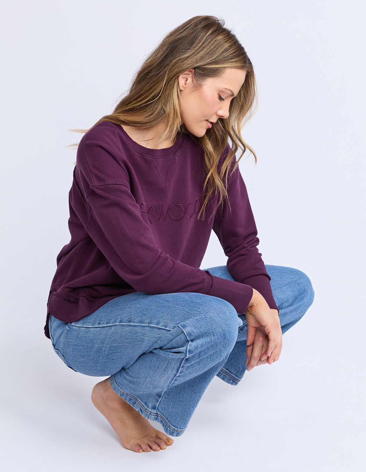 Foxwood Simplified Crew - Plum