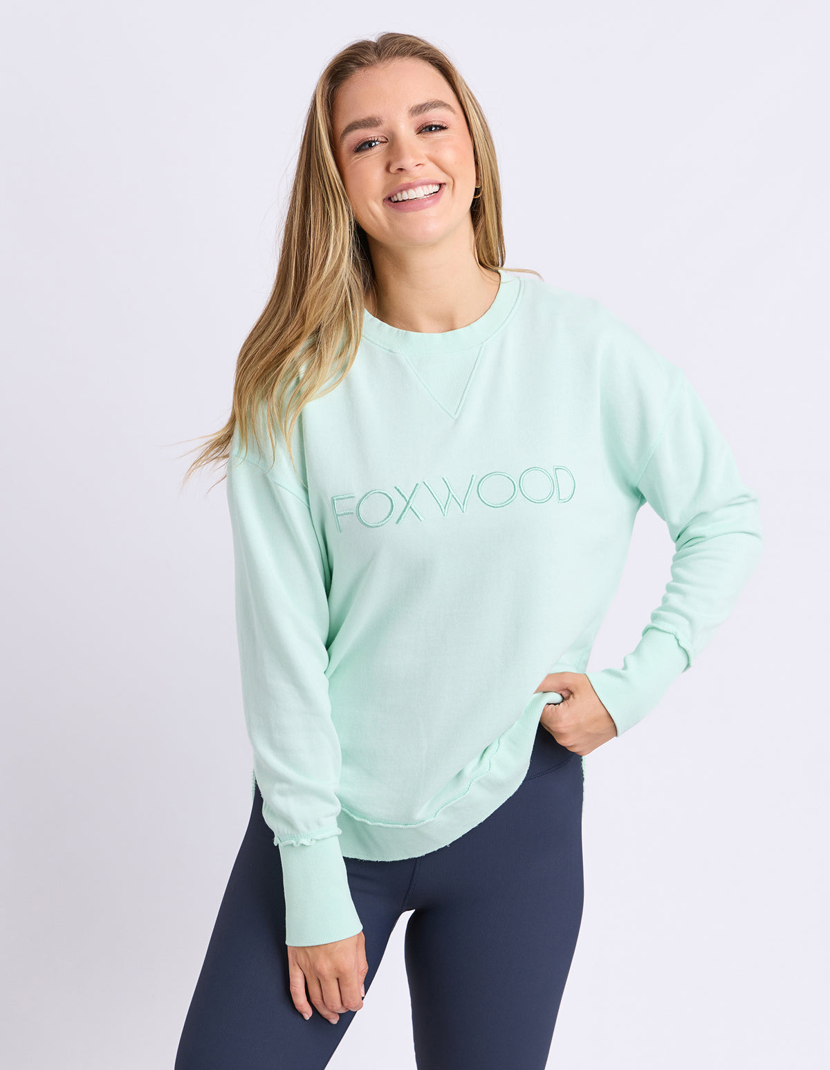 Foxwood Simplified Crew Pale Mint