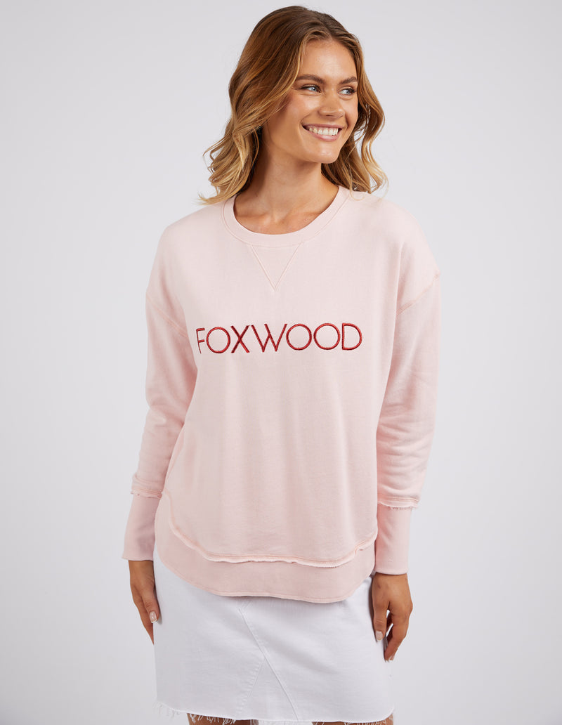 Foxwood Simplified Metallic Crew Pale Pink