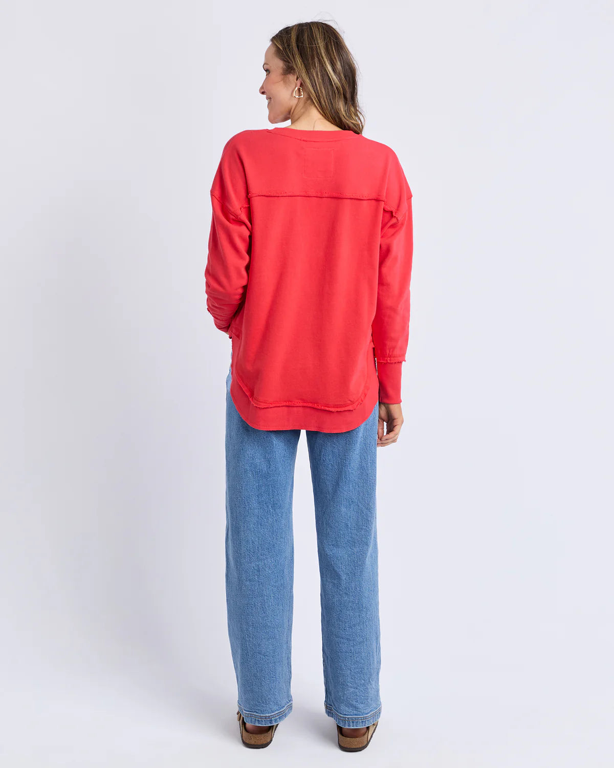 Foxwood Simplified Metallic Crew - Red