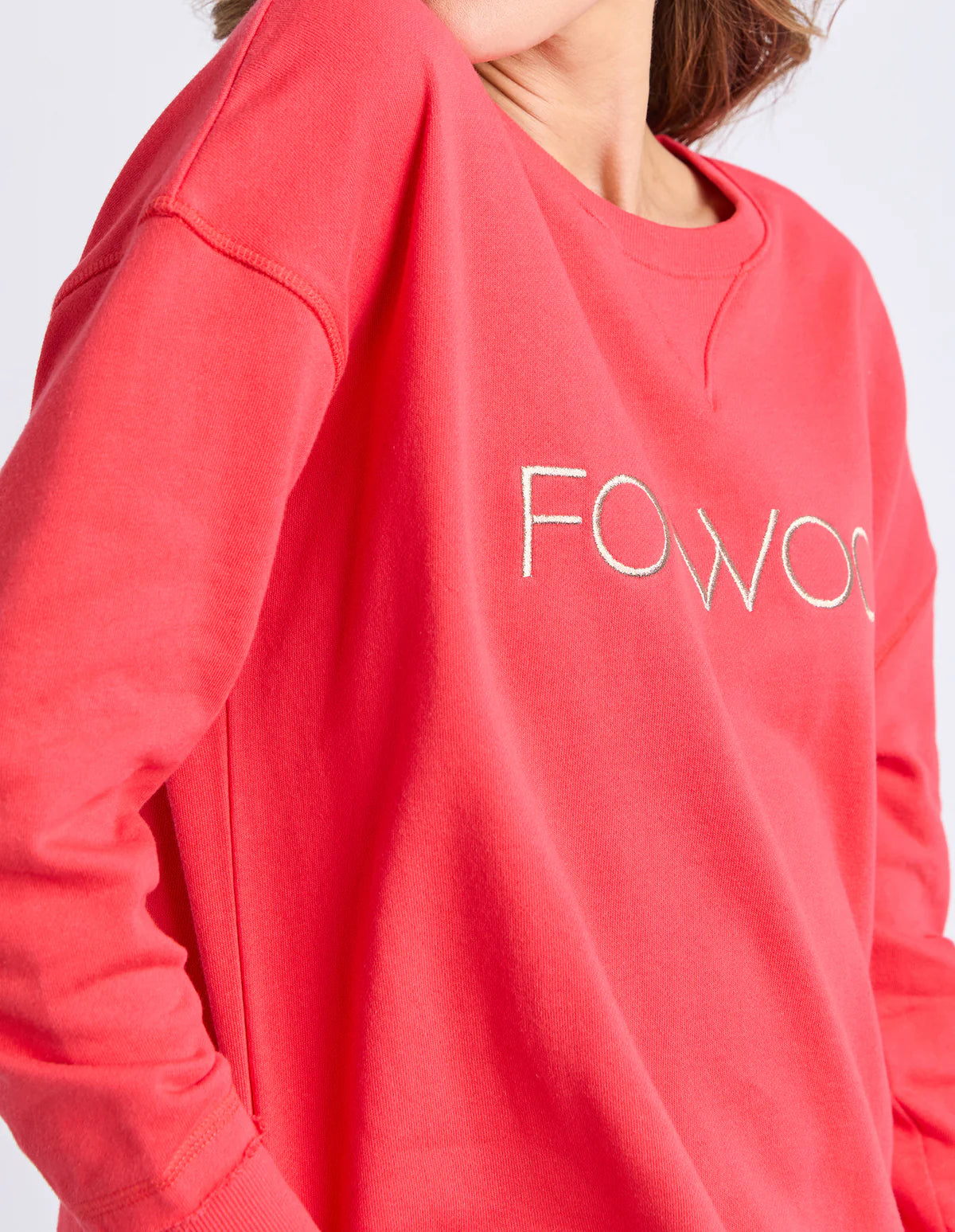 Foxwood Simplified Metallic Crew Red