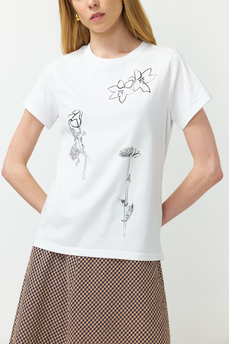 Kate Sylvester Sketches T-Shirt White