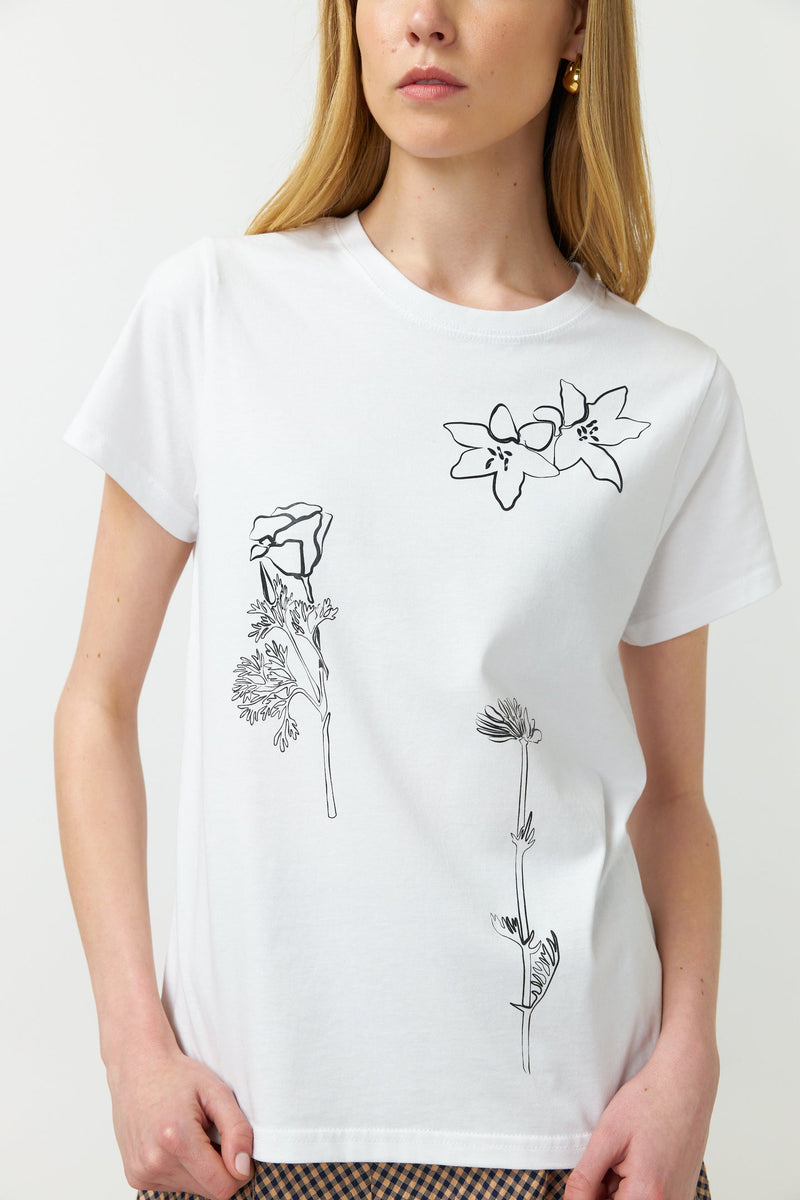 Kate Sylvester Sketches T-Shirt White