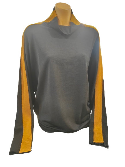 Paula Ryan Soft Neck Shirt Zebra Print