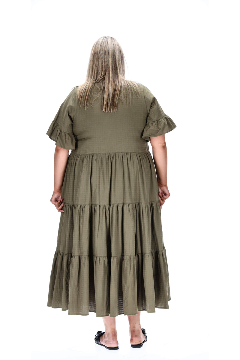 Stella Royal Alice Midi Dress Khaki