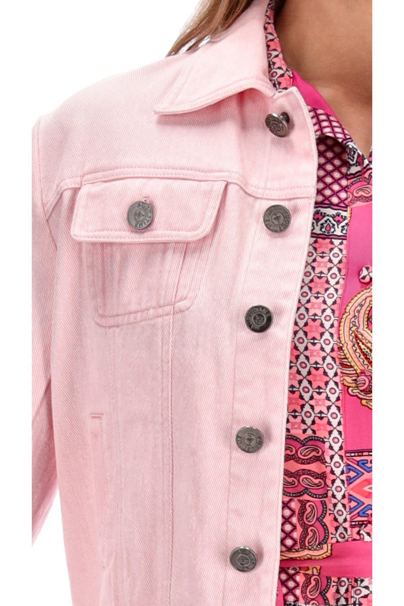 Augustine Jewels Denim Jacket Pink