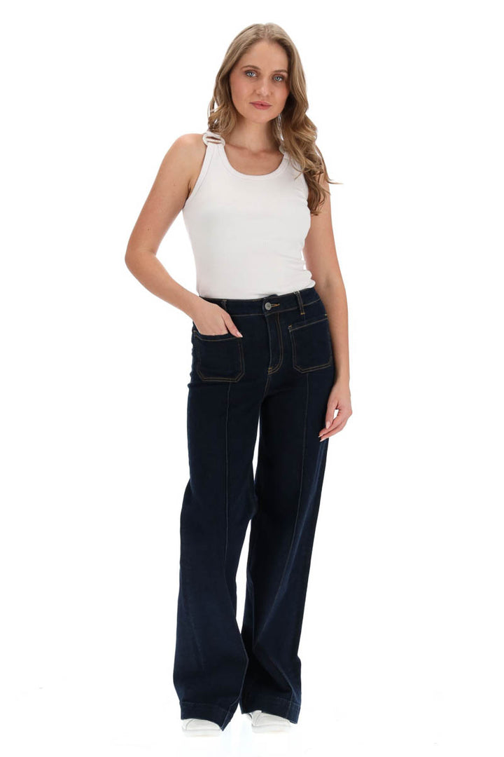 Honey Denim - The Xena Wide Leg Jean