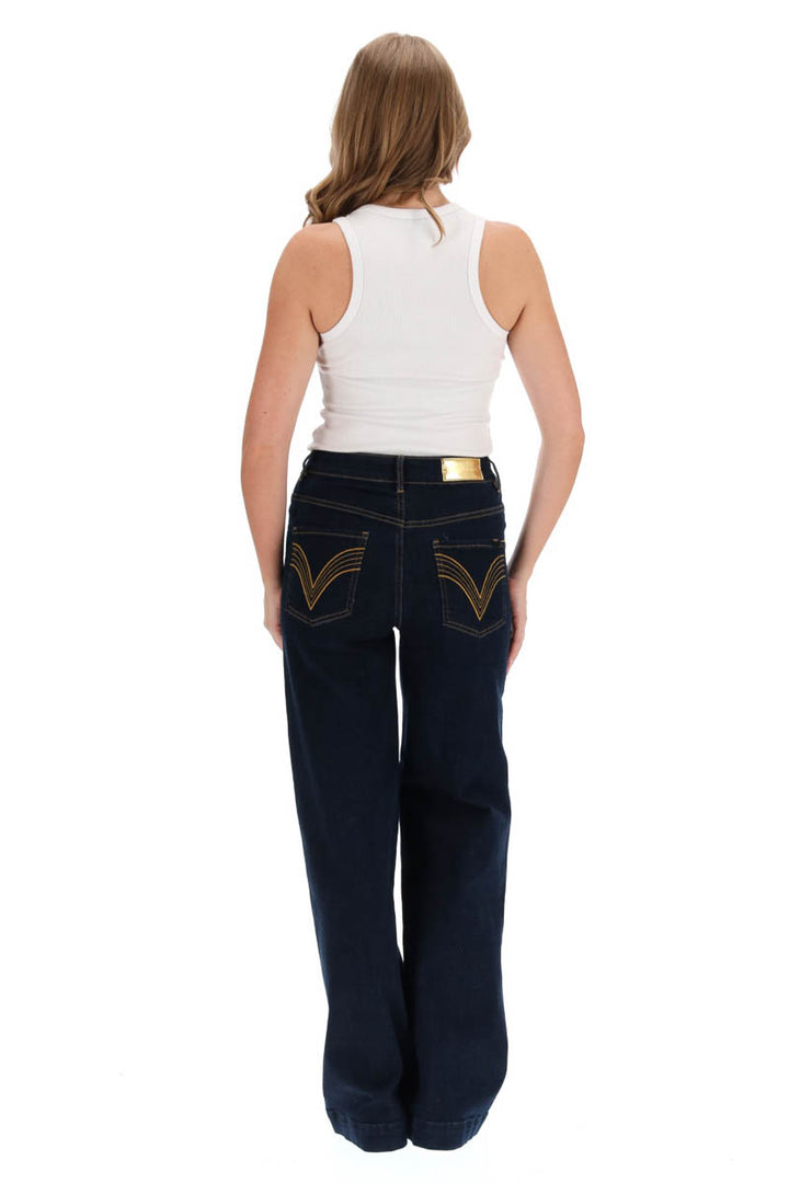 Honey Denim - The Xena Wide Leg Jean