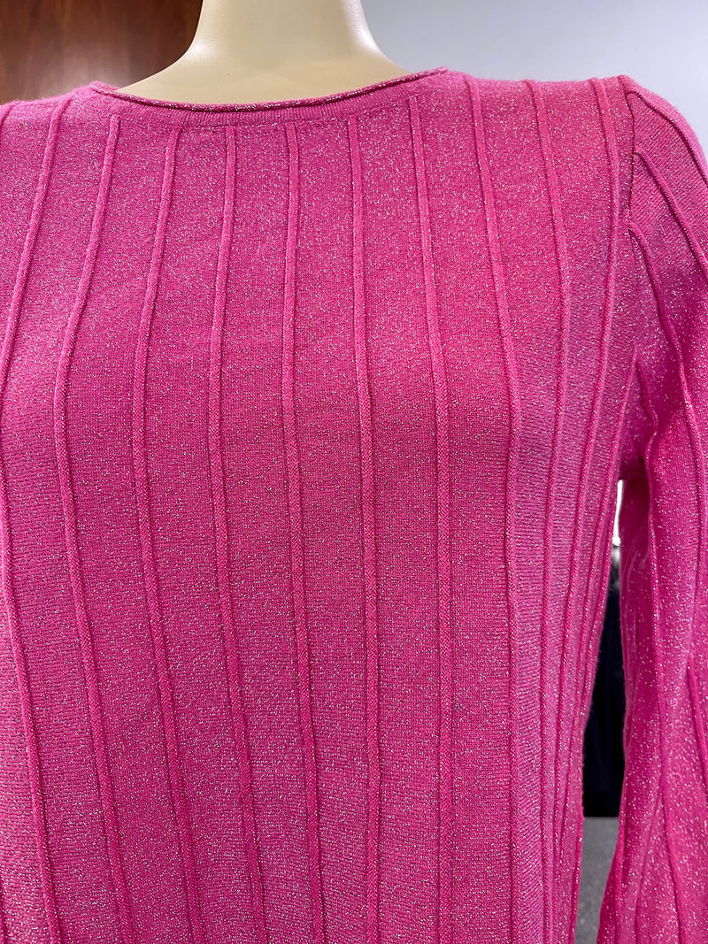 D'Elle Sparkle Knit Jumper - Pink