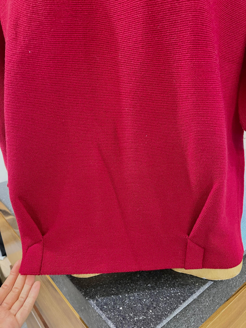 3/4 Tulip Sleeve Jumper - Tamarillo