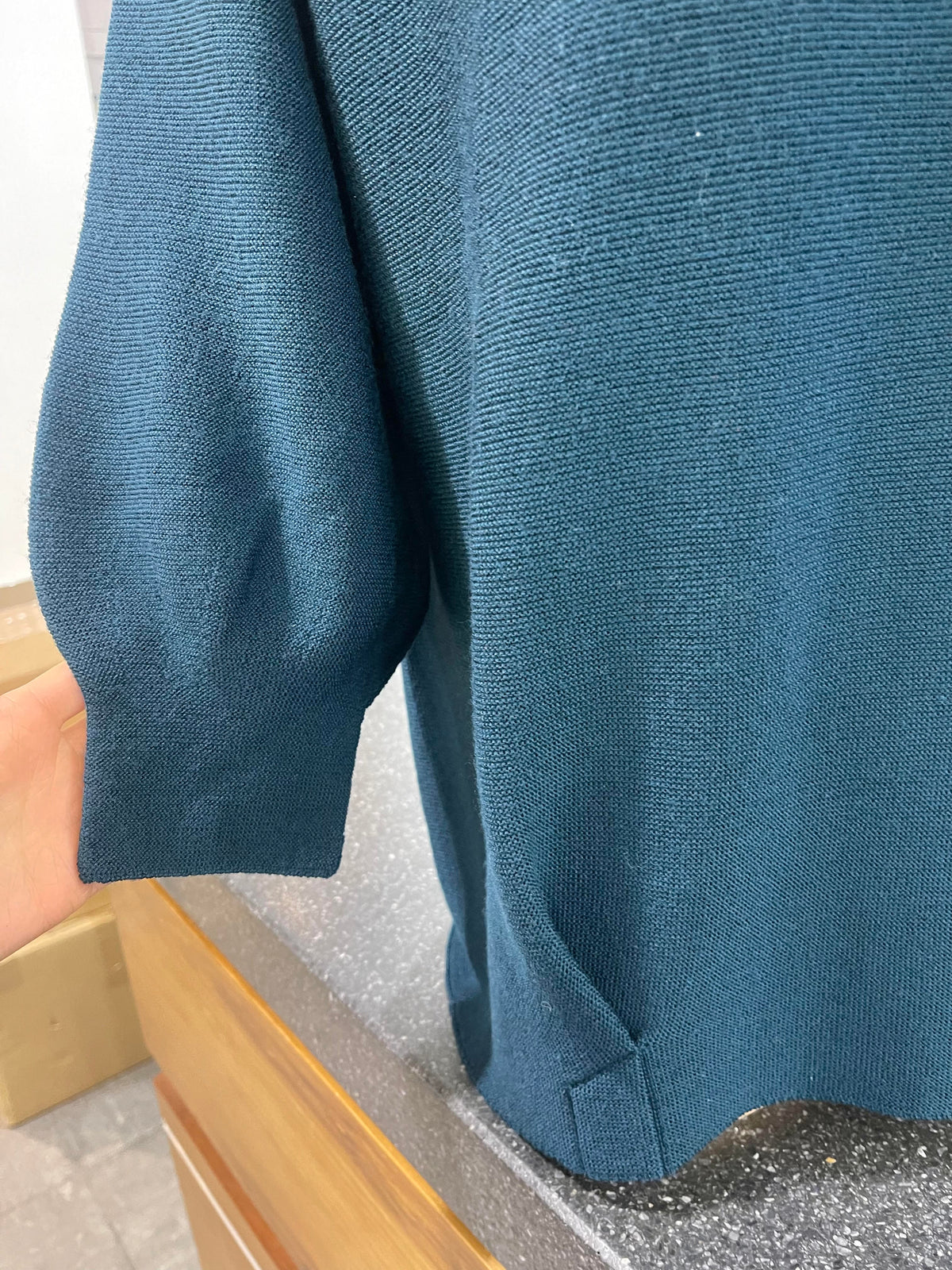 3/4 Tulip Sleeve Jumper - Pinetree