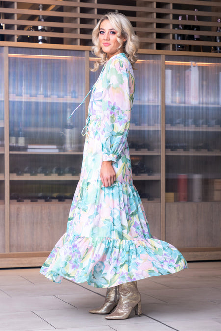 Augustine Merino Blend Cardi Kimono - Pink