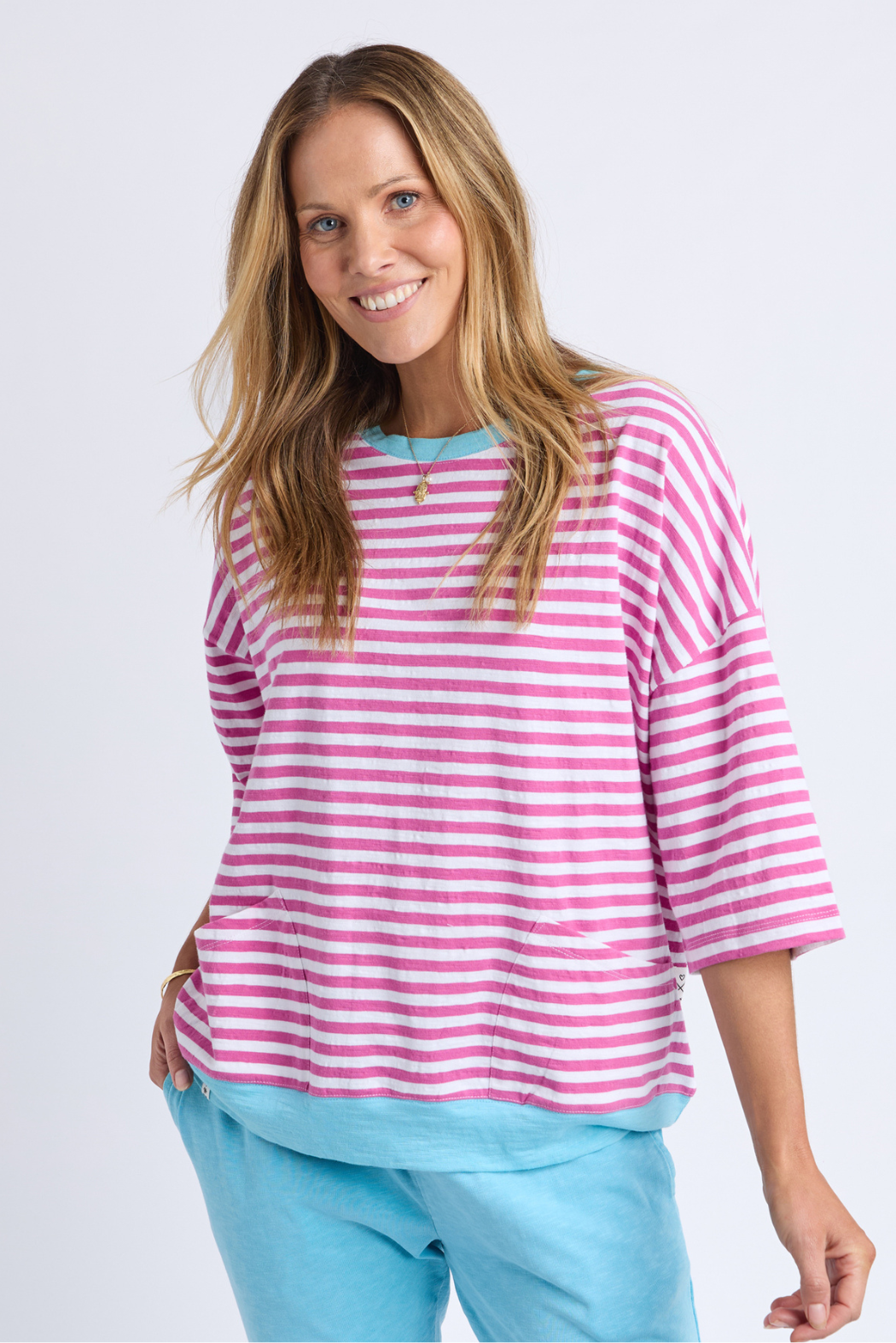 Elm Mazie Stripe Ringer Sweat