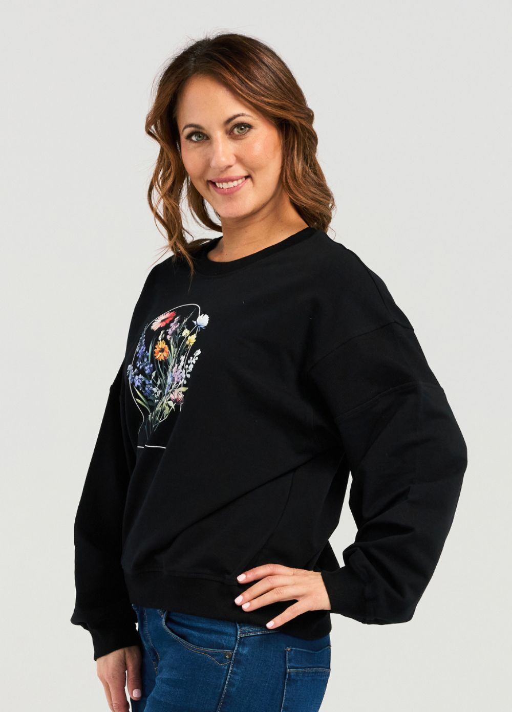 Zafina Livia Sweat- Black