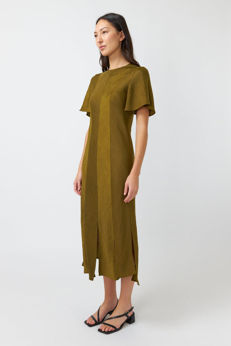 Kate Sylvester Xanthe Dress Old Gold