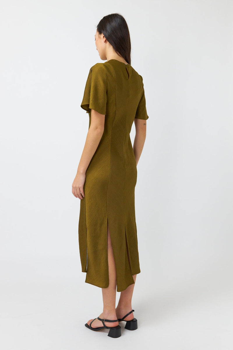 Kate Sylvester Xanthe Dress Old Gold