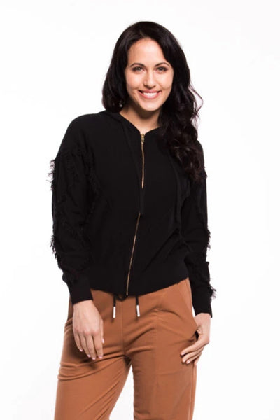 Hooded Knit - Black