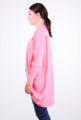 Fluro Pink Cuff Kimono Short - Shine Fashion